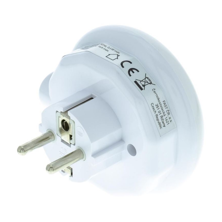 Lumière d'orientation LED avec détecteur de crépuscule et prise LED/0,6W/230V