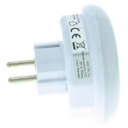 Lumière d'orientation LED avec détecteur de crépuscule et prise LED/0,6W/230V