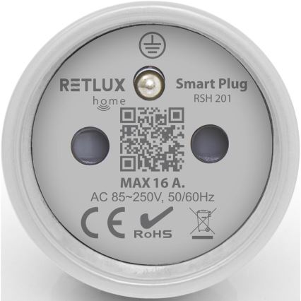 Presa intelligente 3680W/230V/Tipo E/16A Wi-Fi Tuya