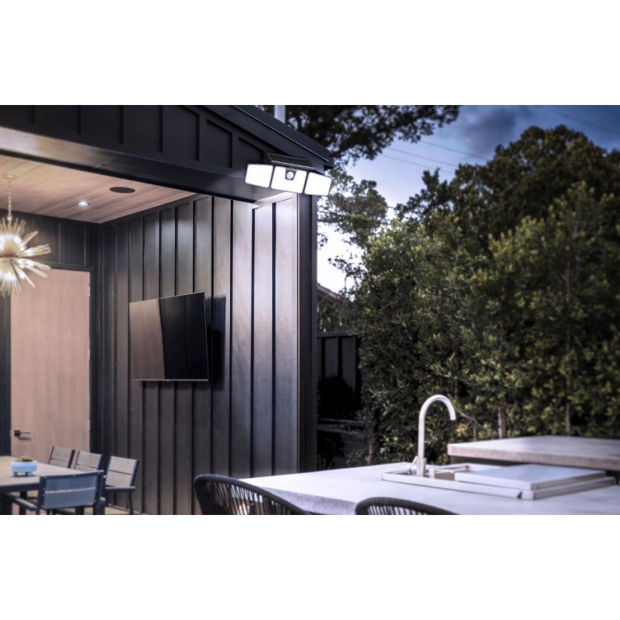 Retlux - Projecteur solaire LED avec capteur LED/6,5W/3,7V 1200 mAh IP44