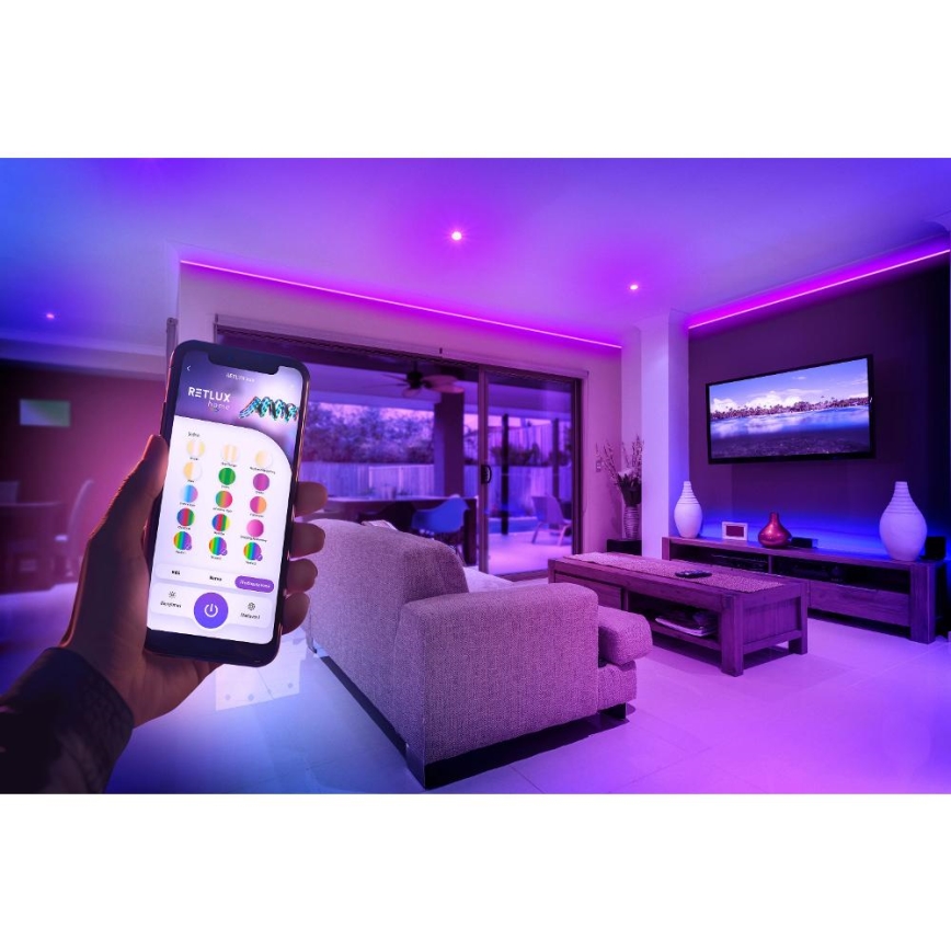 Striscia LED RGBW intelligente dimmerabile 5m LED/230V 2700-6500K Wi-Fi Tuya + telecomando