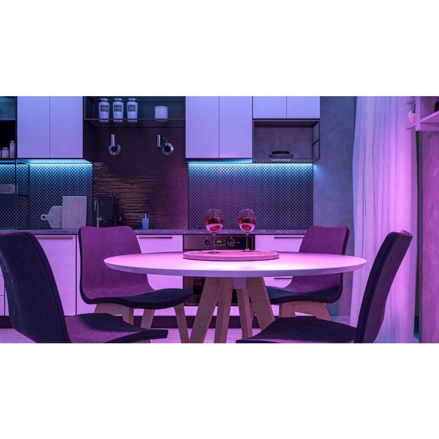 Striscia LED RGBW intelligente dimmerabile 5m LED/230V 2700-6500K Wi-Fi Tuya + telecomando