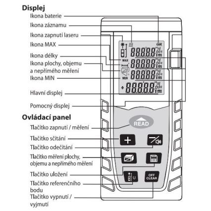 Télémètre laser 2xAAA