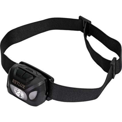 Wiederaufladbare LED-Stirnlampe 3W/1200 mAh IP44 schwarz