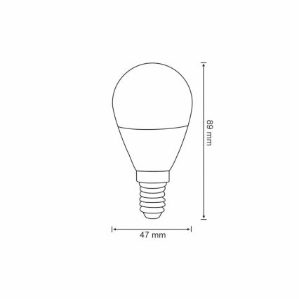 RGB Lampadina LED dimmerabile G45 E14/5,5W/230V 3000-6500K Wi-fi Tuya