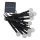 RGB-LED-Solarleuchte 10× LEDs / 1,2 V, 300 mAh, IP44, schwarz