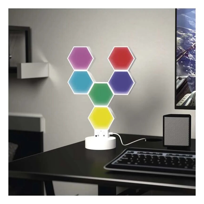 RGBIC Lampada da tavolo dimmerabile GoSmart LED/5,5W/230V Wi-Fi Tuya