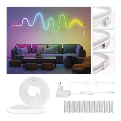 RGBIC Striscia LED dimmerabile GoSmart LED/24W/230V 3 m Wi-Fi Tuya