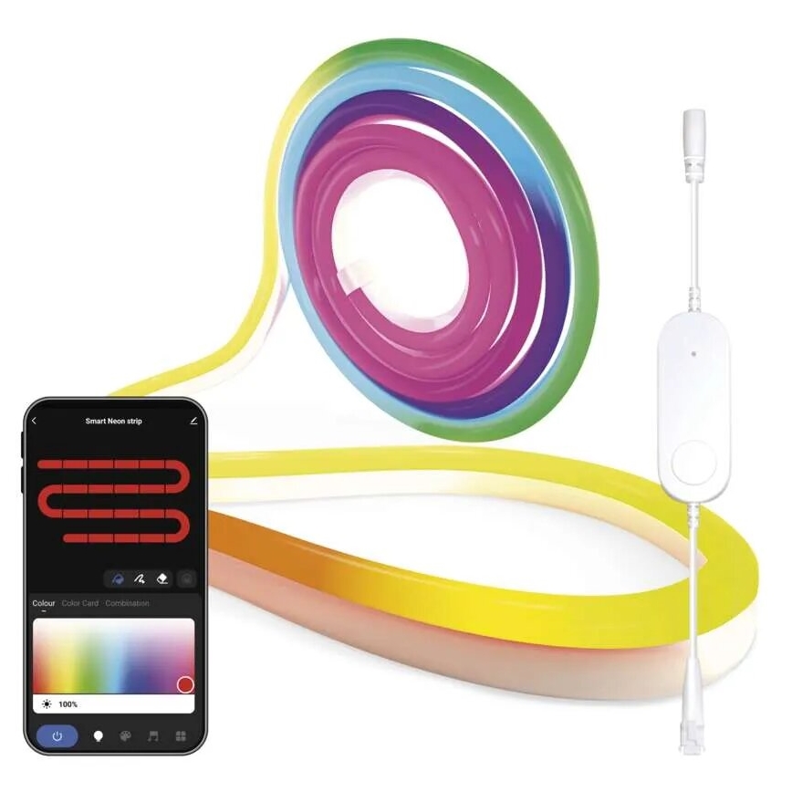 RGBIC Striscia LED dimmerabile GoSmart LED/24W/230V 3 m Wi-Fi Tuya