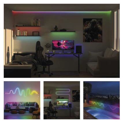 RGBIC Striscia LED dimmerabile GoSmart LED/33W/230V 5 m Wi-Fi Tuya