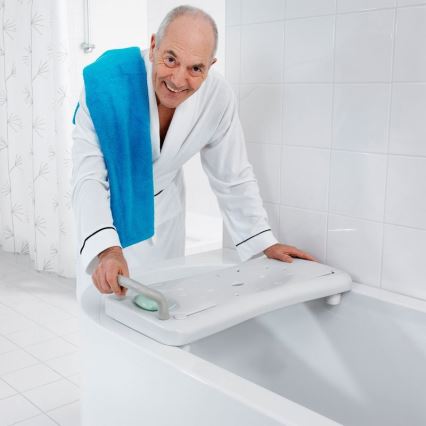 Ridder - Badewannensitz mit Haltegriff 31x70 cm weiß