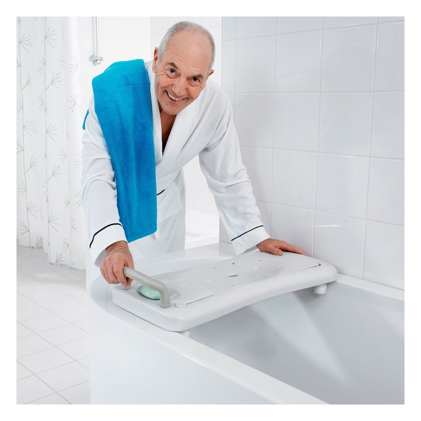 Ridder - Badewannensitz mit Haltegriff 31x70 cm weiß