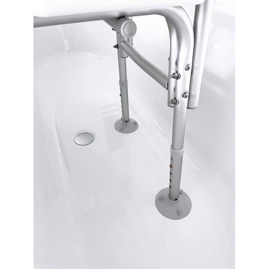 Ridder - Sedile per vasca da bagno con maniglione 70x63 cm bianco