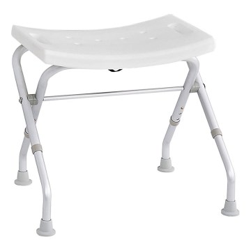 Ridder - Sgabello pieghevole 50 x 51 cm, bianco