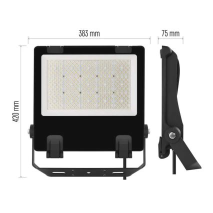 Riflettore LED AVENO LED/200W/230V 4000K 32000 lm IP66 nero