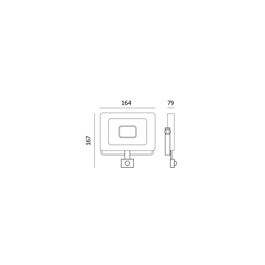 Riflettore LED con sensore LED/30W/230V 6500K IP44