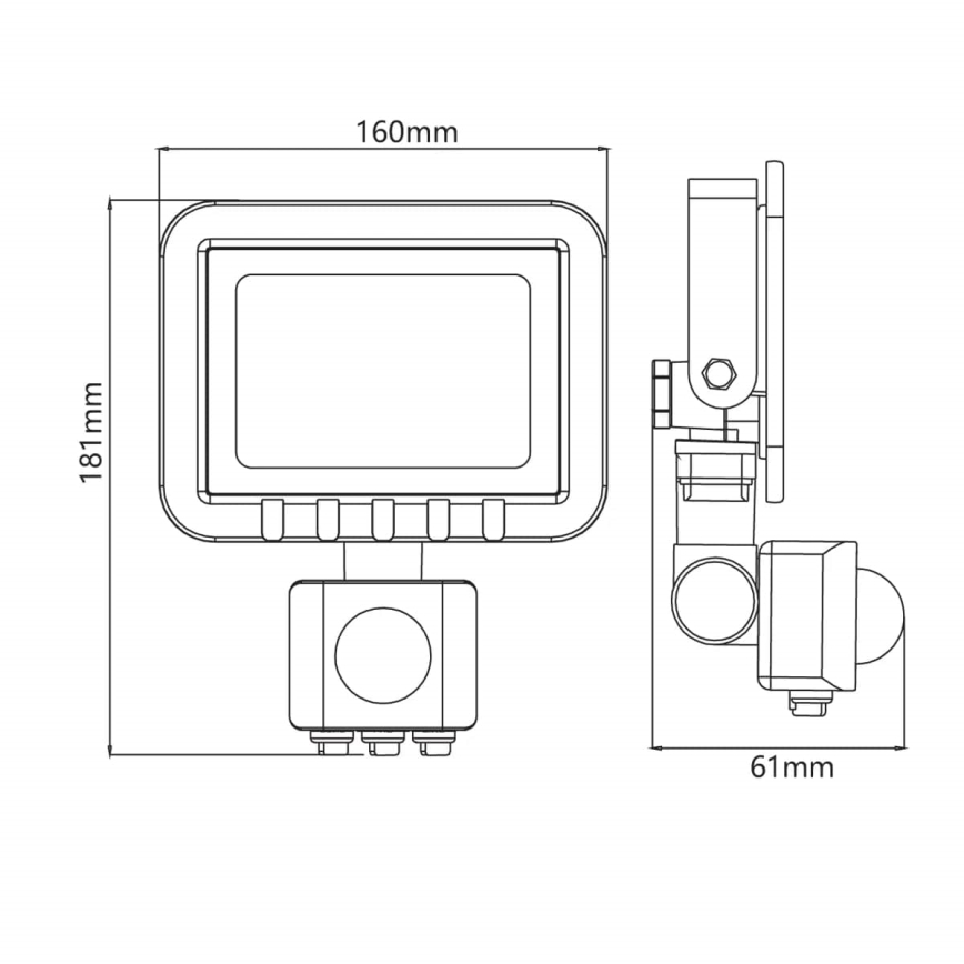 Riflettore LED con sensore LED/30W/230V IP65