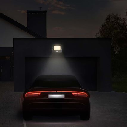 Riflettore LED con sensore LED/50W/230V 6500K IP65 nero
