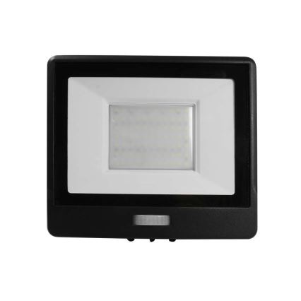 Riflettore LED con sensore LED/50W/230V 6500K IP65 nero
