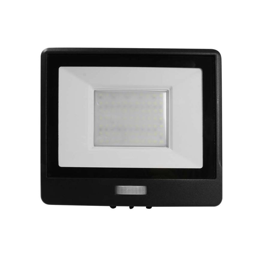 Riflettore LED con sensore LED/50W/230V 6500K IP65 nero