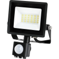 Riflettore LED con sensore MHC LED/20W/230V IP44 6500K nero