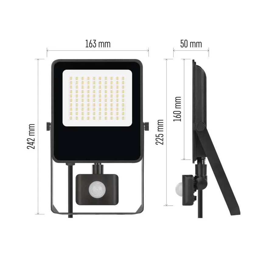 Riflettore LED con sensore VISIO LED/50W/230V 4000K IP65