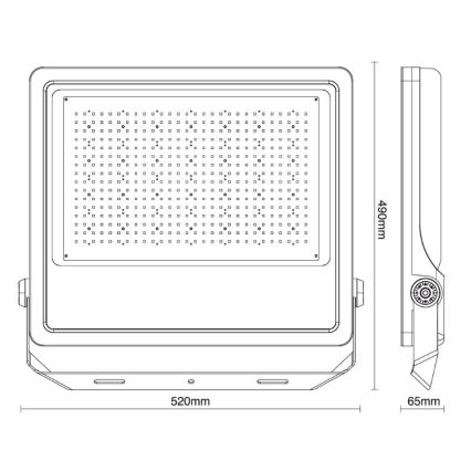 Riflettore LED da esterno PROFI PLUS LED/400W/230V 5000K IP66