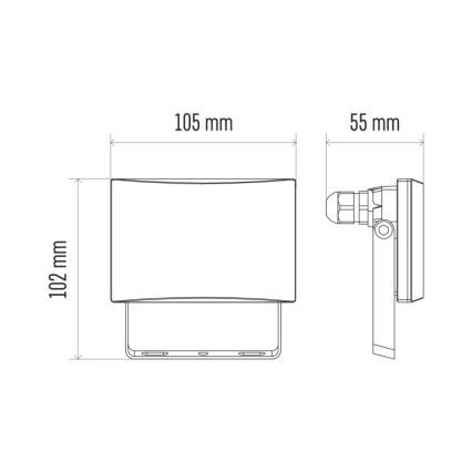 Riflettore LED LED/10,5W/230V IP65