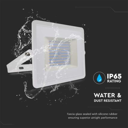 Riflettore LED LED/100W/230V 4000K IP65 bianco