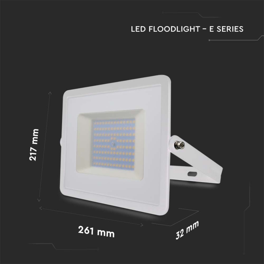 Riflettore LED LED/100W/230V 4000K IP65 bianco