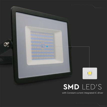 Riflettore LED LED/100W/230V 4000K IP65 nero