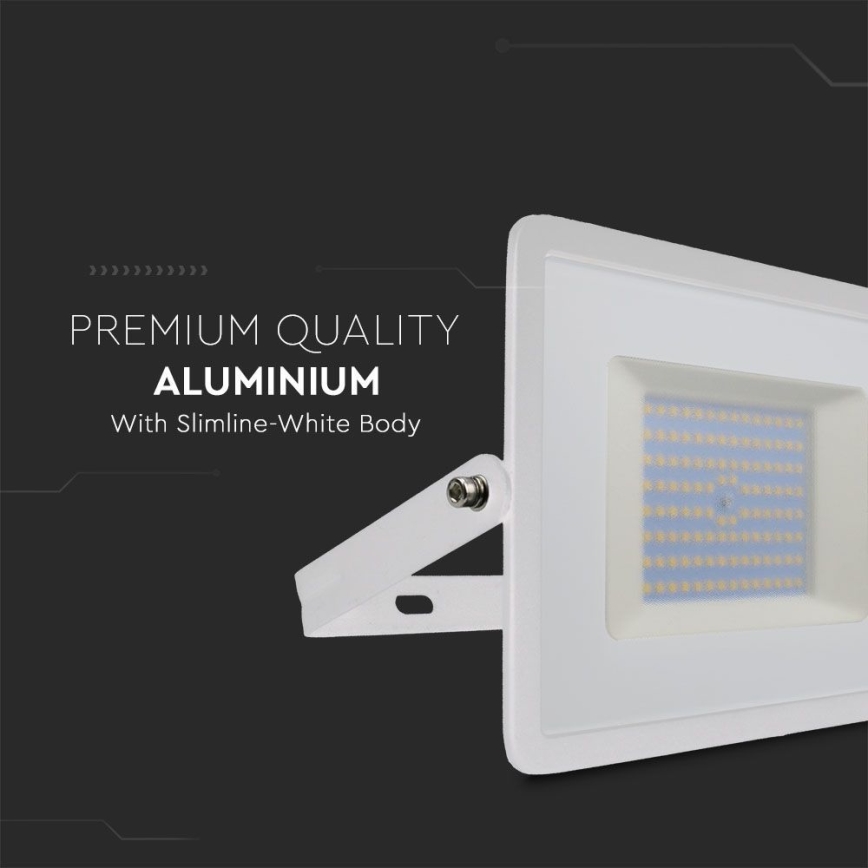 Riflettore LED LED/100W/230V 6500K IP65 bianco