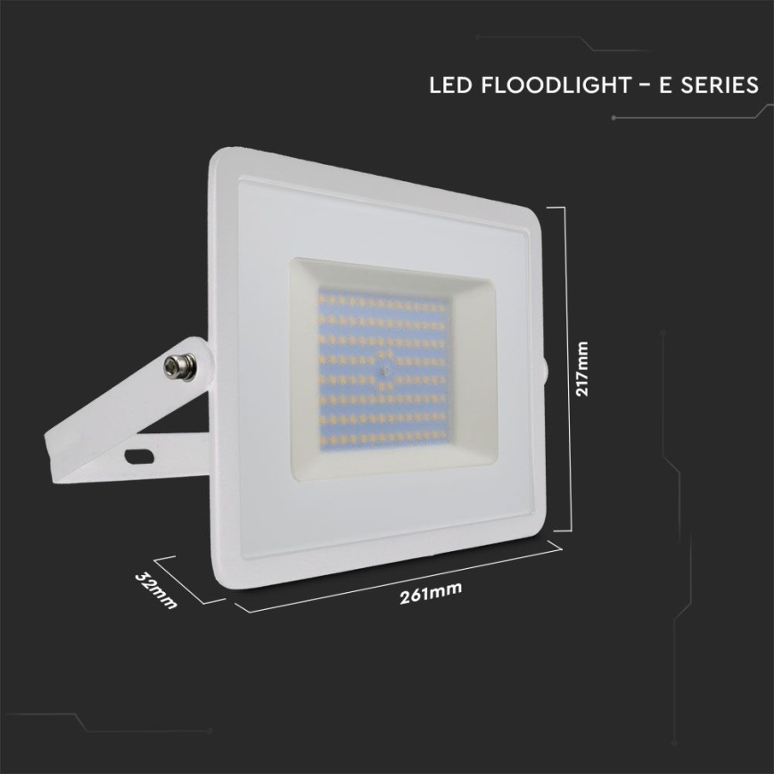 Riflettore LED LED/100W/230V 6500K IP65 bianco