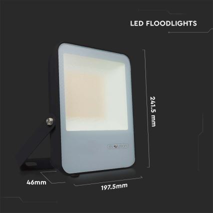 Riflettore LED LED/50W/230V 6400K IP65 nero