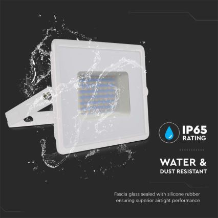 Riflettore LED LED/50W/230V 6500K IP65 bianco