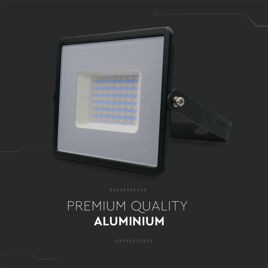 Riflettore LED LED/50W/230V 6500K IP65 nero