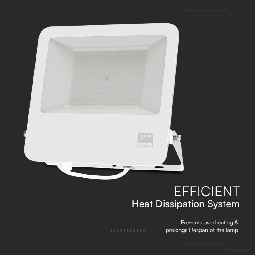Riflettore LED SAMSUNG CHIP LED/100W/230V 6400K IP65 bianco