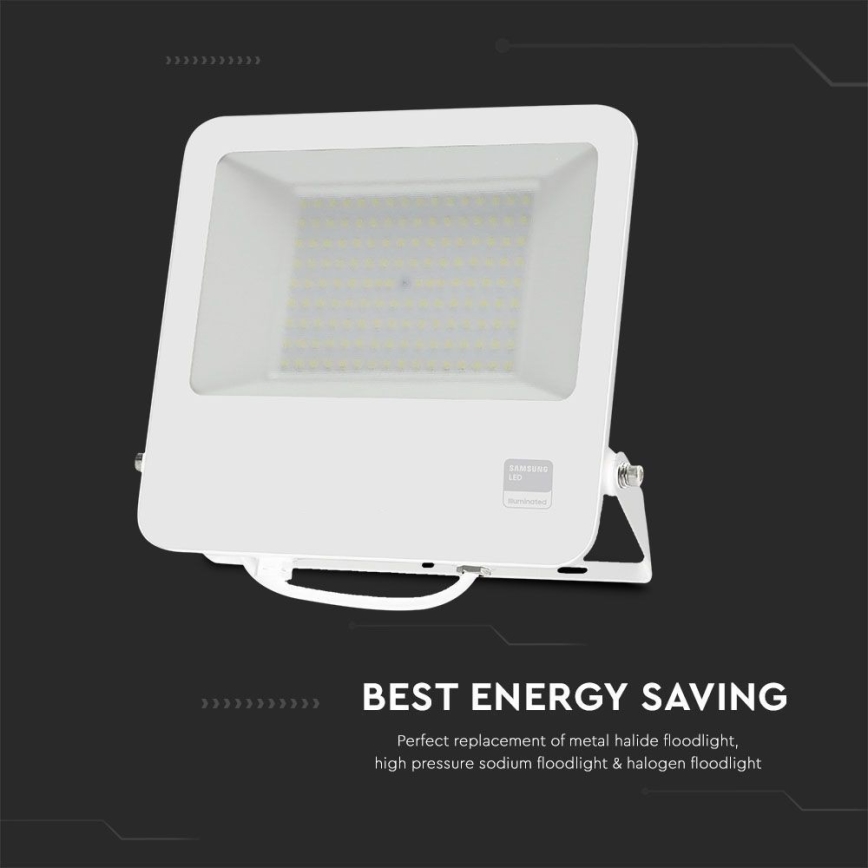Riflettore LED SAMSUNG CHIP LED/100W/230V 6400K IP65 bianco