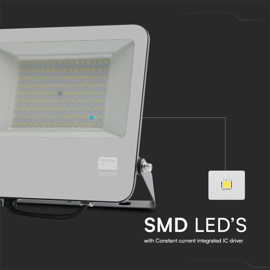 Riflettore LED SAMSUNG CHIP LED/100W/230V 6400K IP65 nero