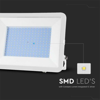 Riflettore LED SAMSUNG CHIP LED/300W/230V 6500K IP65 bianco