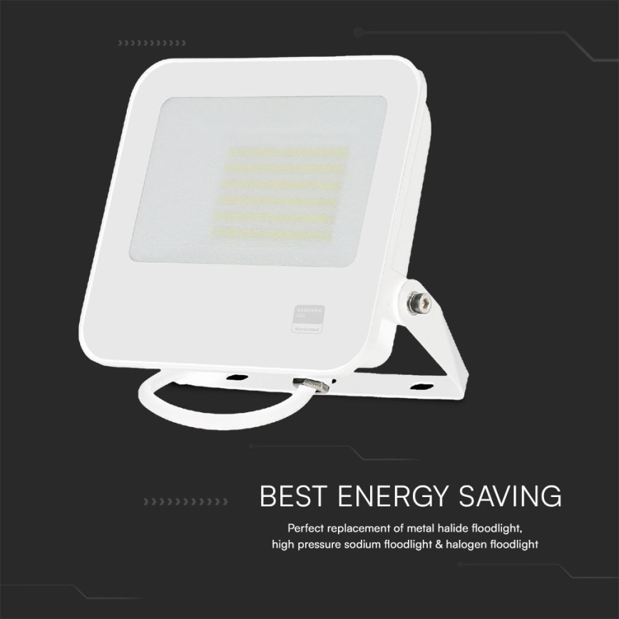 Riflettore LED SAMSUNG CHIP LED/50W/230V 4000K IP65 bianco