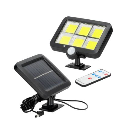 Riflettore LED solare con sensore LED/1,5W/3,7V 6000K IP44