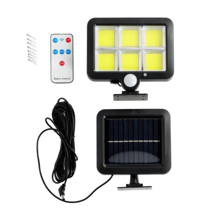 Riflettore LED solare con sensore LED/1,5W/3,7V 6000K IP44