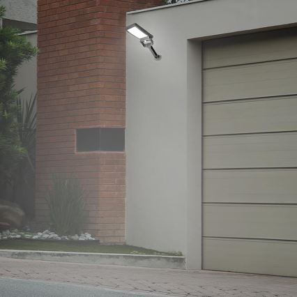 Riflettore LED solare con sensore LED/5W/3,7V 4000K IP54 nero