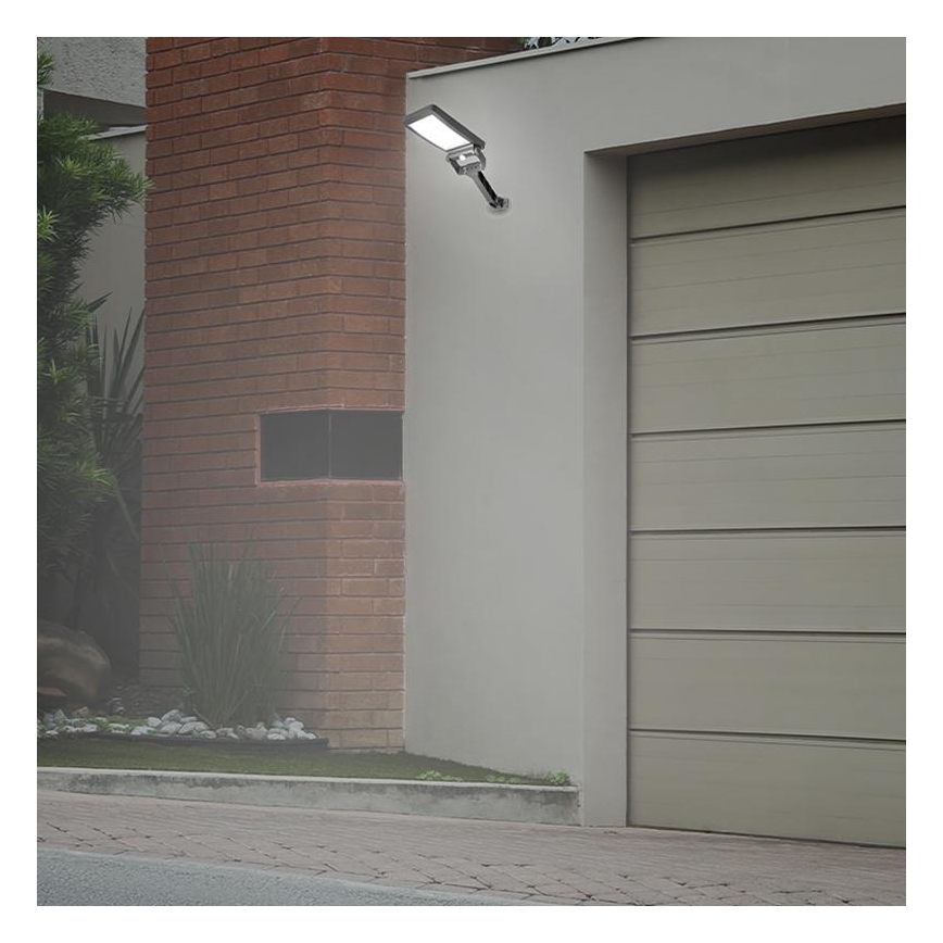 Riflettore LED solare con sensore LED/5W/3,7V 4000K IP54 nero