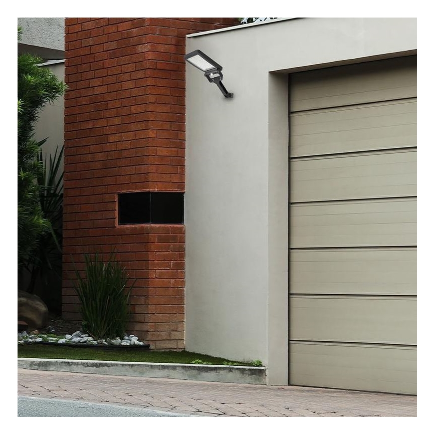 Riflettore LED solare con sensore LED/5W/3,7V 4000K IP54 nero