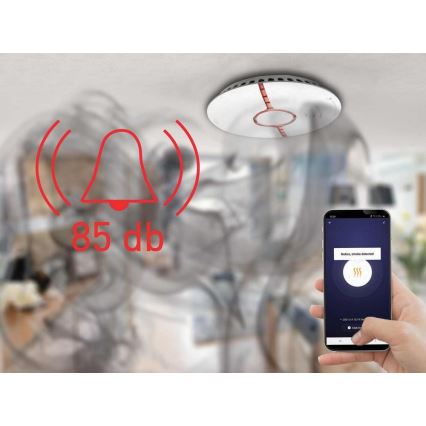 Rilevatore di fumo intelligente 2xAAA Wi-Fi Tuya