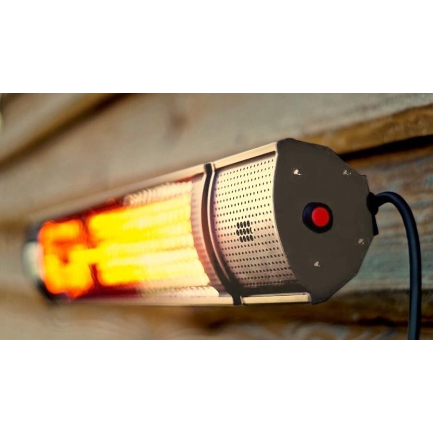 Riscaldatore a infrarossi 1000/2000W/230V IP55 + telecomando