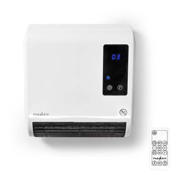 Riscaldatore con display LED e termostato 2000W/230V IP22 + Telecomando
