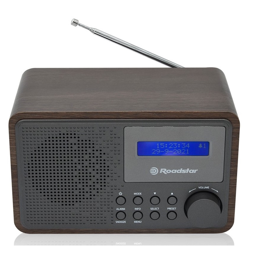Roadstar HRA-700D+/WD - Radio DAB+ et FM avec réveil, 16W/230V/4xAA